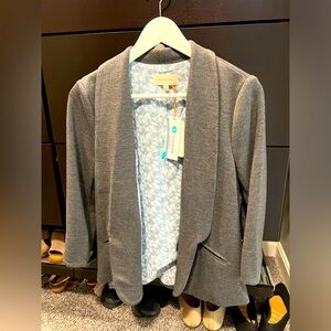 Skies are Blue Hannah Knit Blazer in Grey - Size Small NTW